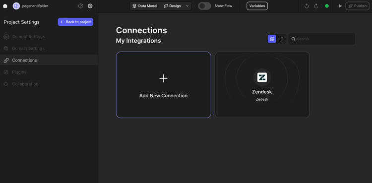 success view of connecting zendesk