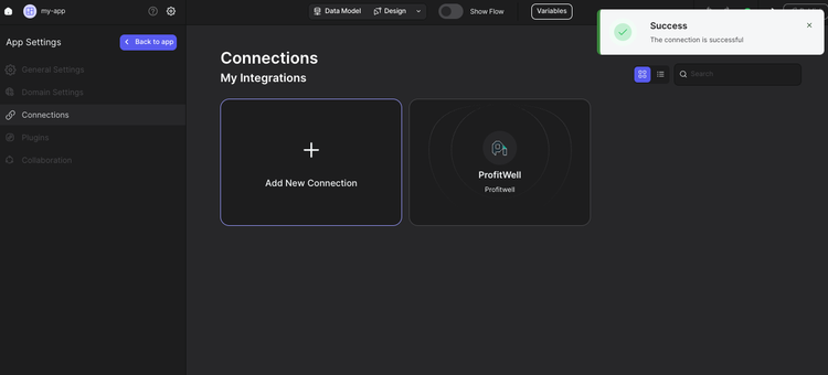 success view of connecting profitwell