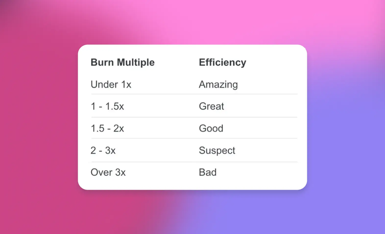 burn multiples and what they mean