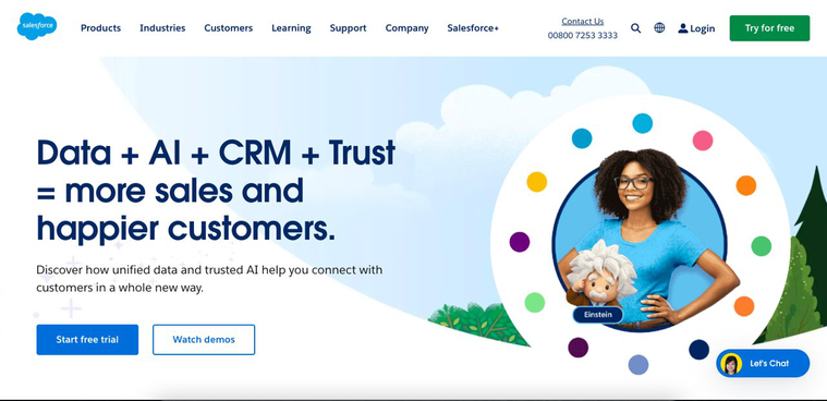 salesforce homepage