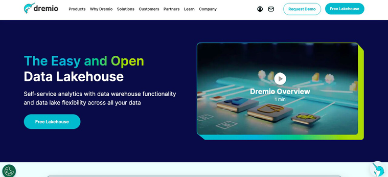 dremio homepage