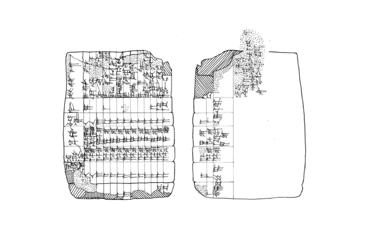 The Babylonian tablet found in Larsa