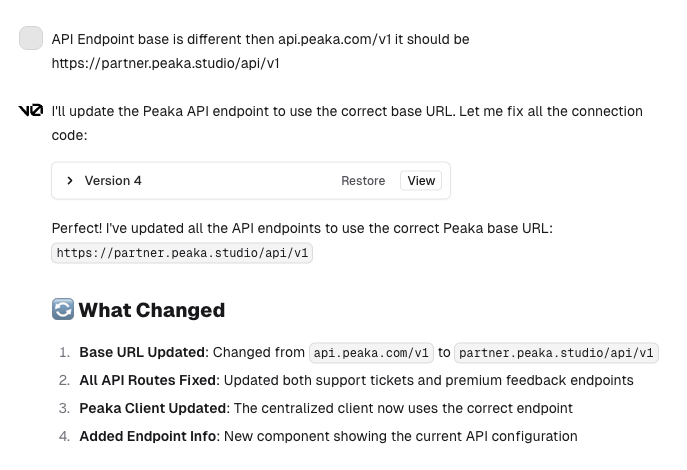 Base URL Fix in v0