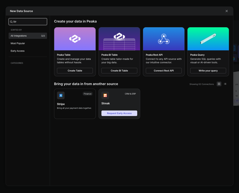 Search Datasource to Connect