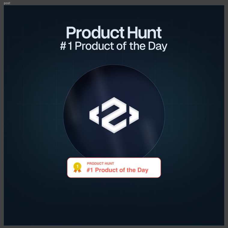 Peaka's Product Hunt no.1 Product of the Day badge